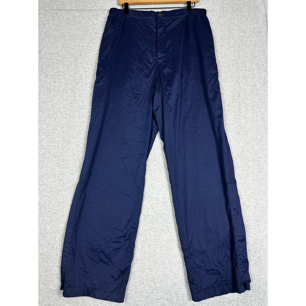 Sunice Rain Pants Mens 36 Navy Blue Wind Water Resistant Zipper Hem